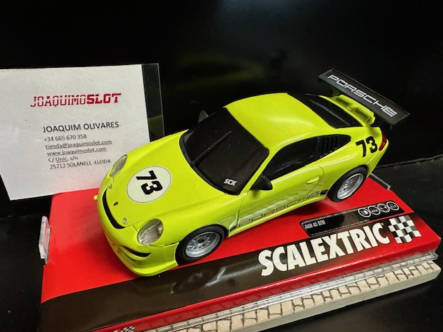 Scalextric U10476S500B Porsche 911 GT3 Amarillo exclusivo