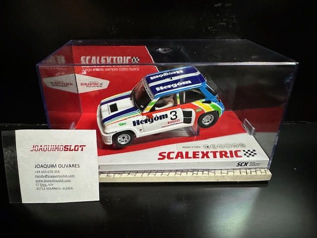 SCALEXTRIC Originale - Auto Slot Scala 1:32 (Renault 5 Turbo Pure) – Perfetta Per Il Circuito