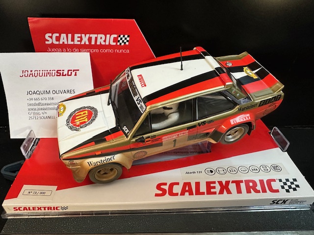 Scalextric U10532S300 Fiat Abarth 131 Rally Hunsruck 1980 Lim.ed