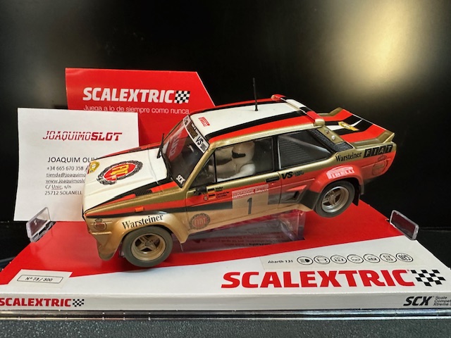 Scalextric U10532S300 Fiat Abarth 131 Rally Hunsruck 1980 Lim.ed