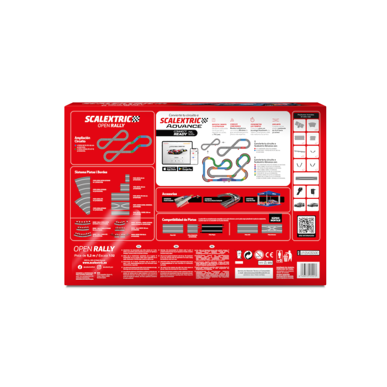 Scalextric U10543S500 Circuito Open Rally Set