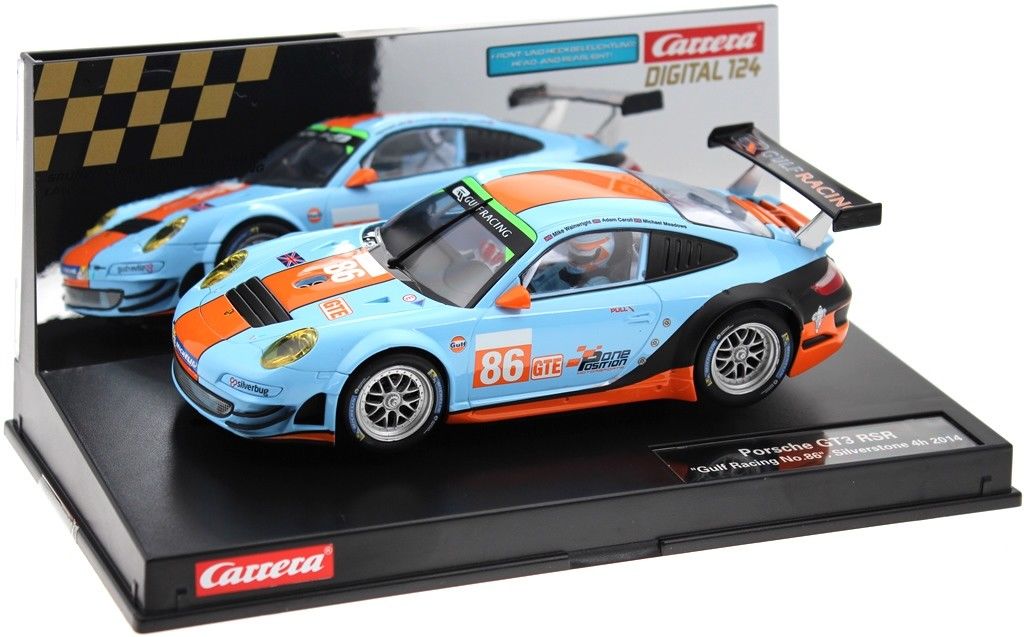 Carrera Digital 23810  Porsche 911 gt3 Gulf racing-silverstone