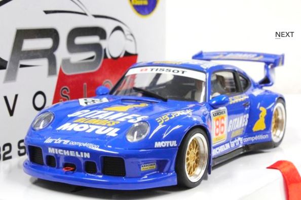 revoslot porche 911 gt2 - gitanes blue #86
