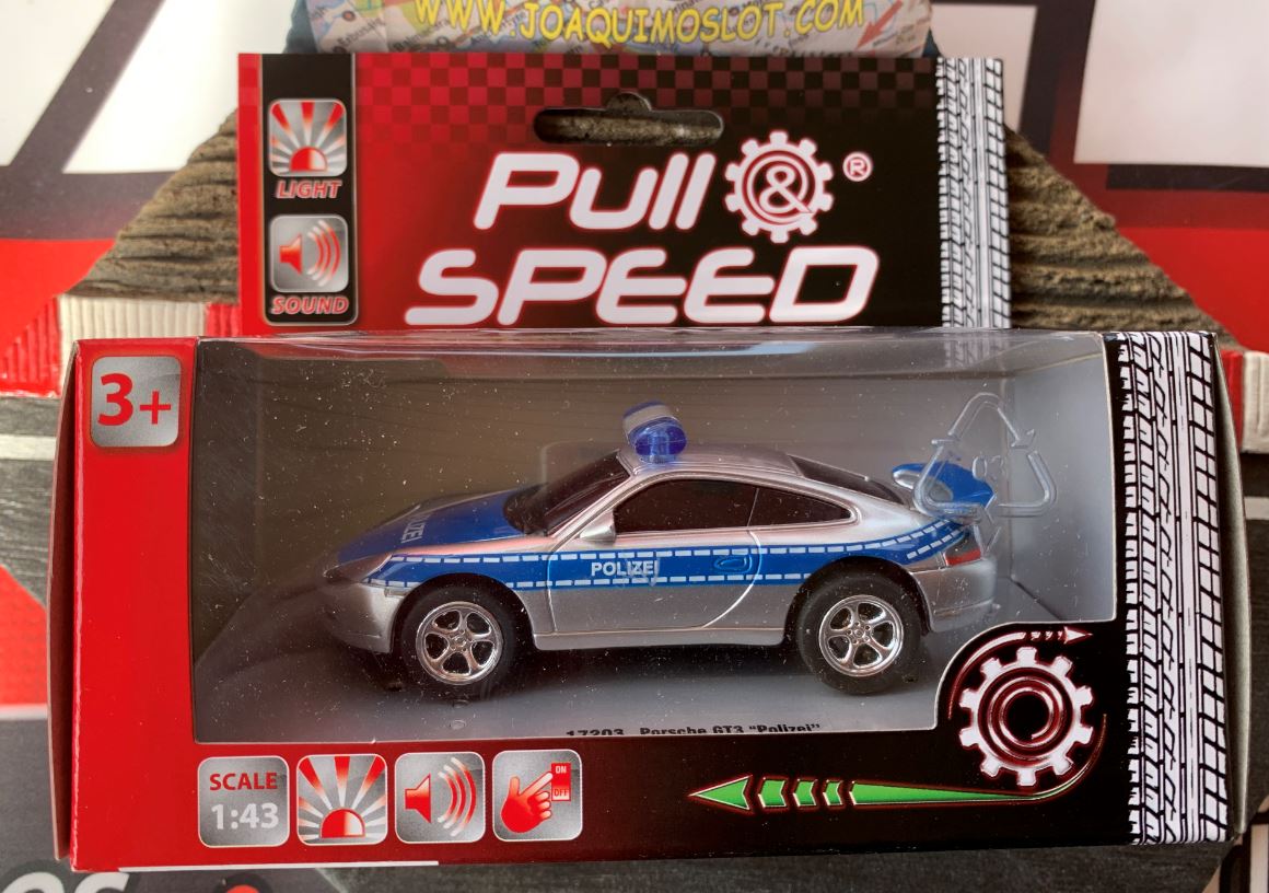 pull&speed 17203 porsche gt3 polizei escala 1/43
