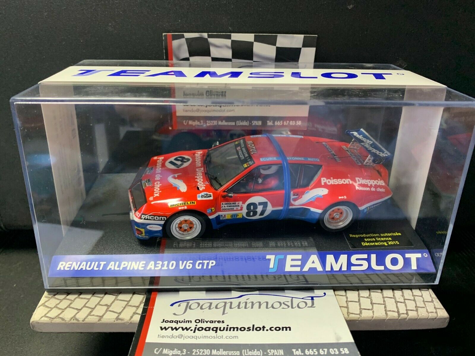 teamslot 12801 renault alpine a310 v6 gtp "24h lemans 1977"