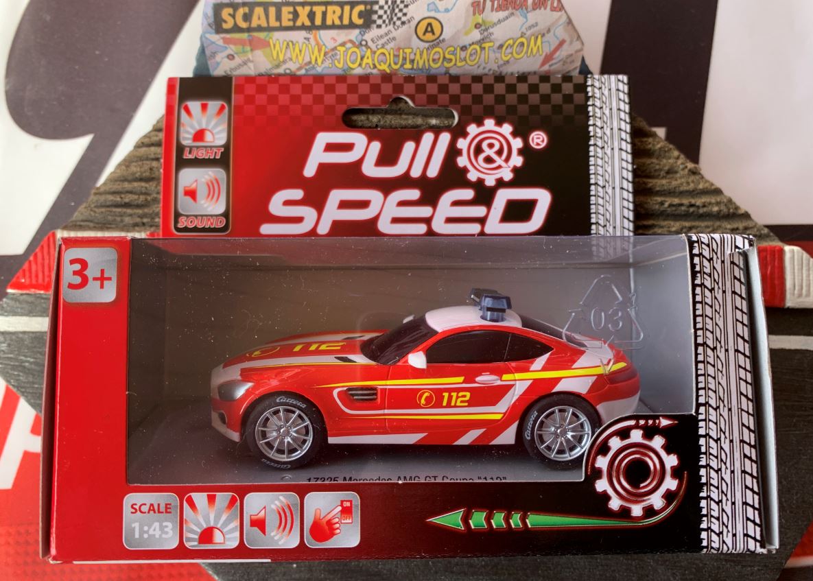 pull&speed 17325 mercedes amg gt coupe "feuerwehr" escala 1/43