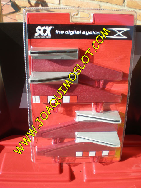 scalextric advance 2+2 borde cierre con valla