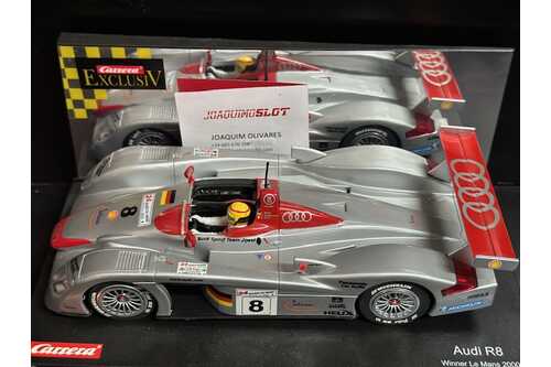 carrera exclusive 1/24 20480 audi r8 le mans 2000 #8
