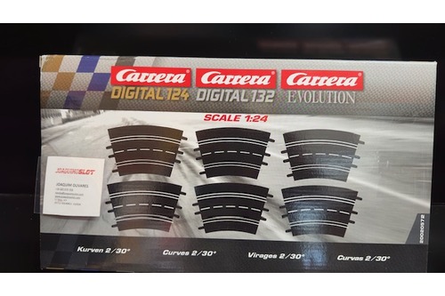 carrera evolution & digital 20572 pack 6 curvas 30º r2