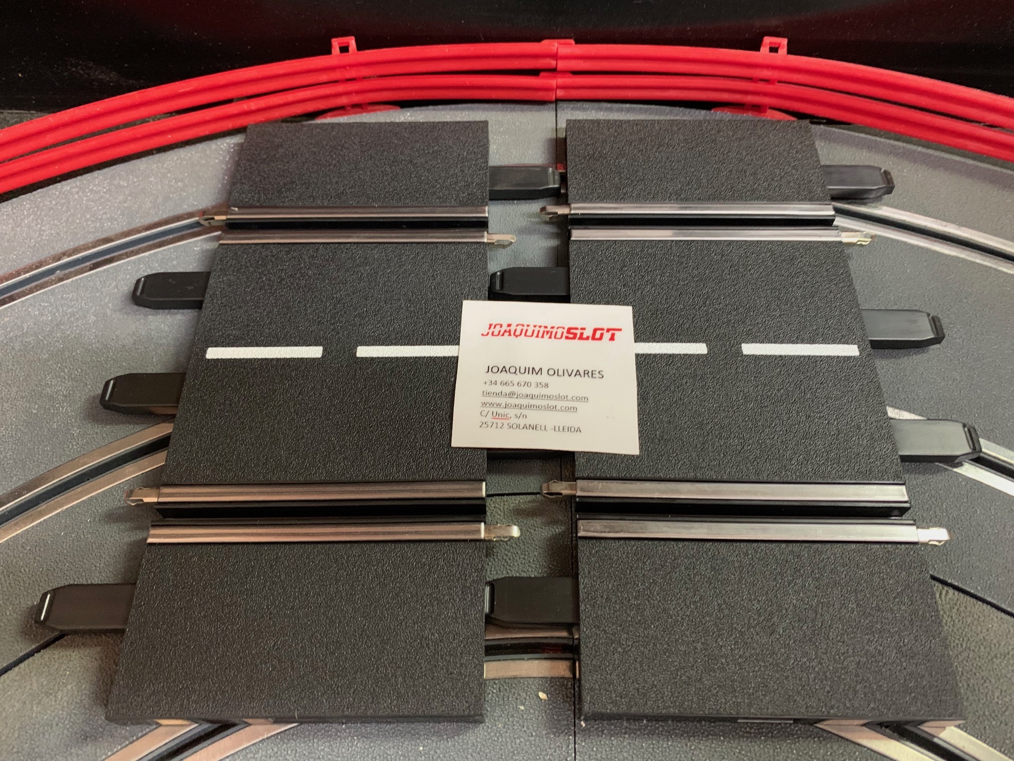 carrera digital 20612 pack 2 unid 1/4 de recta