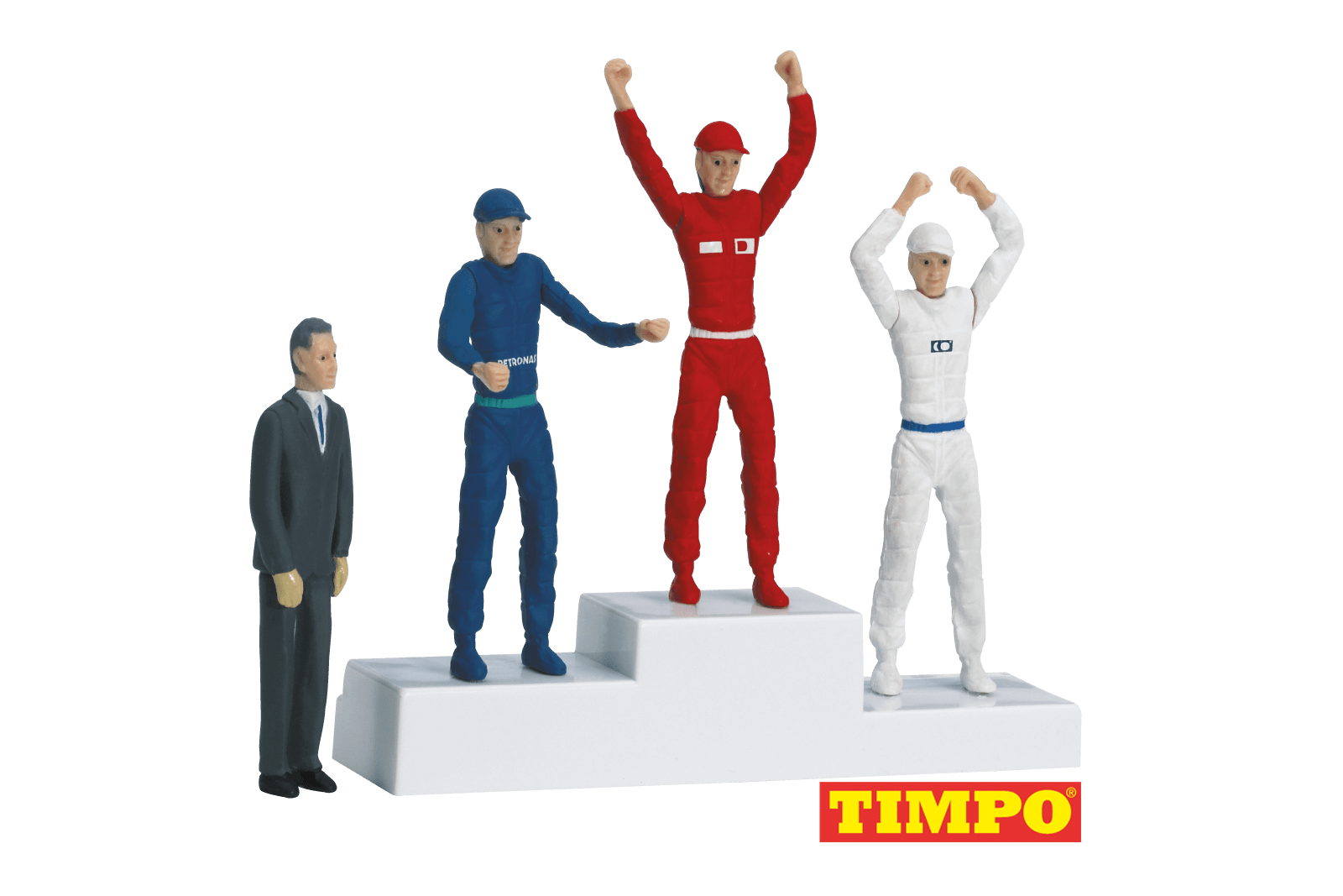 carrera 21121 set de 4 figuras, podium marca carrera