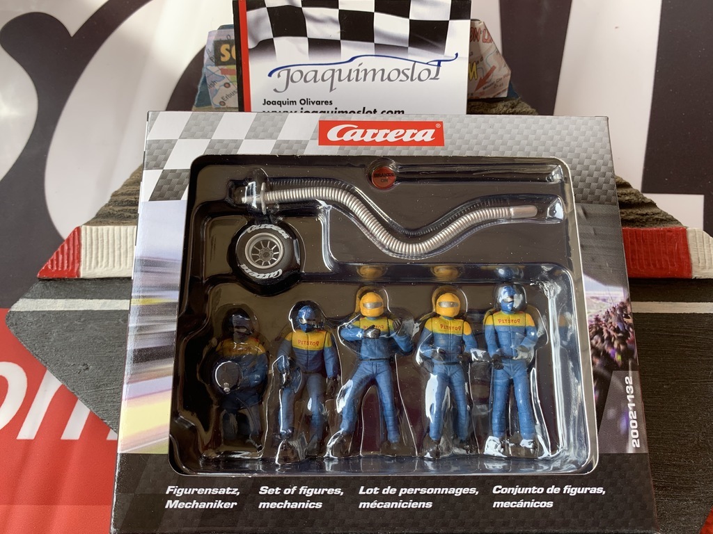 carrera 21132 set de figuras, mecánicos (azul/amarillo)