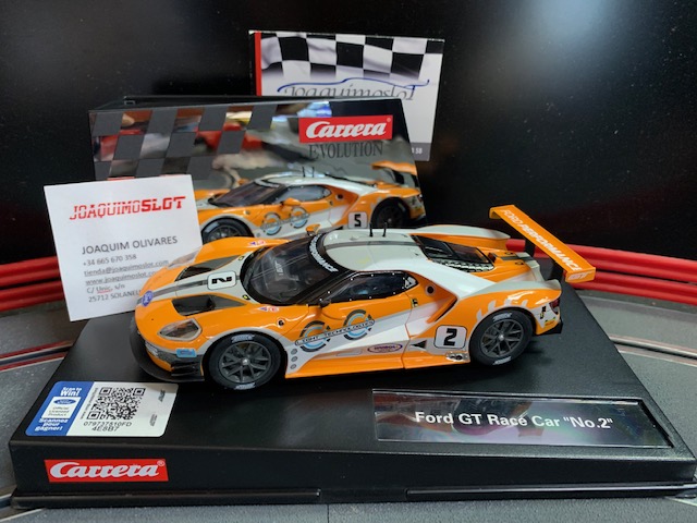 carrera evolution 27547 ford gt race car "no.02"