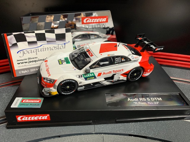 carrera evolution 27634 audi rs 5 dtm "r.rast, no.33"
