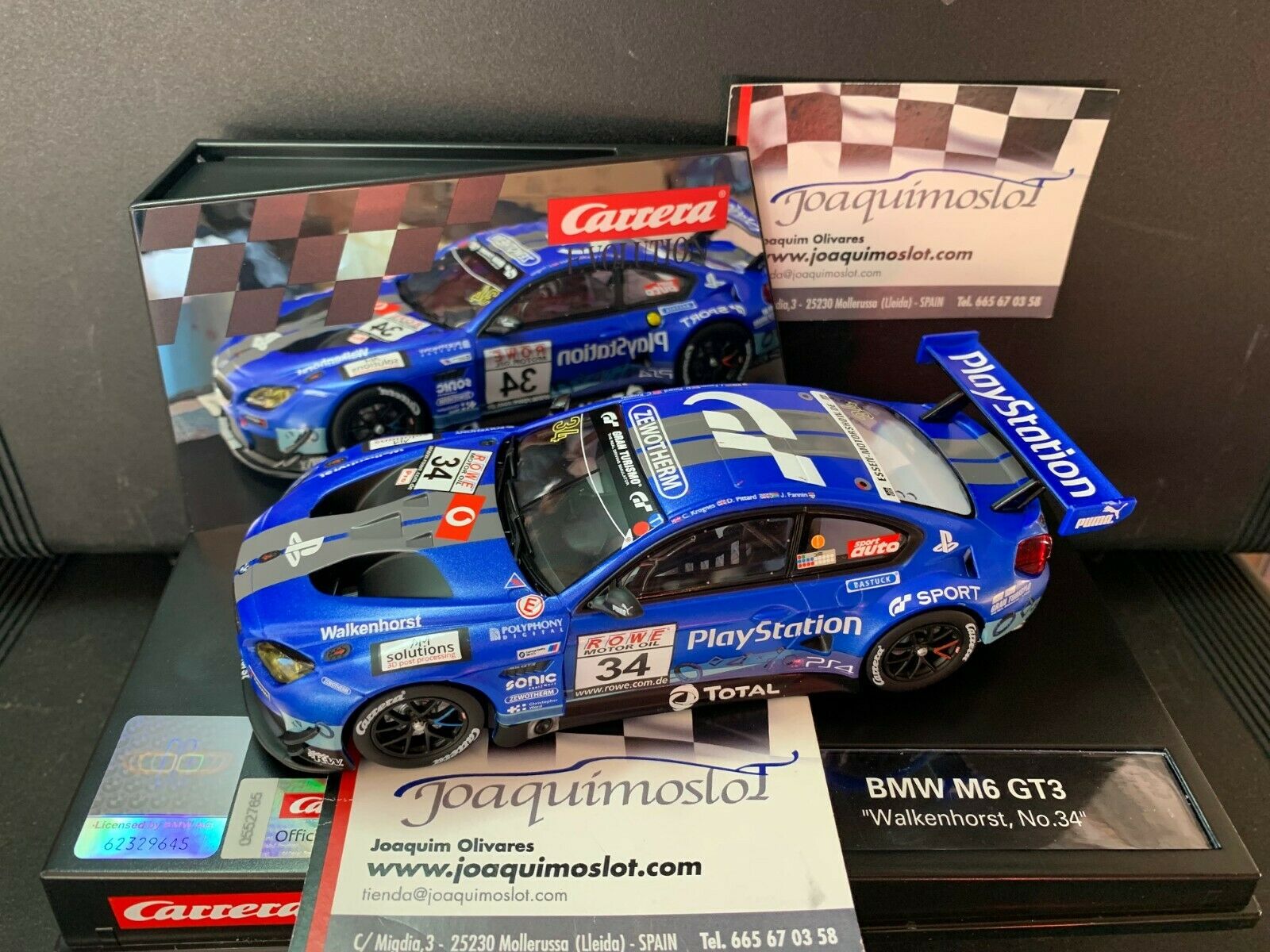 carrera evolution 27685 bmw m6 gt3 "walkenhorst, no.34