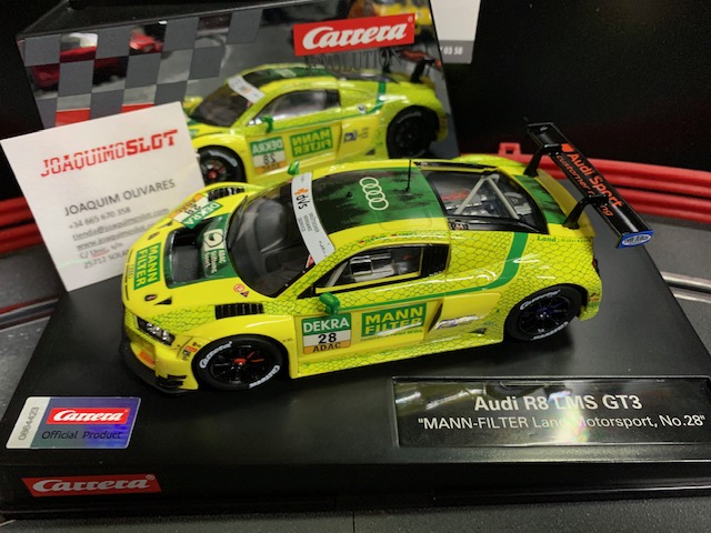 carrera evolution 27703 audi r8 lms gt3 "mann-filter land motors