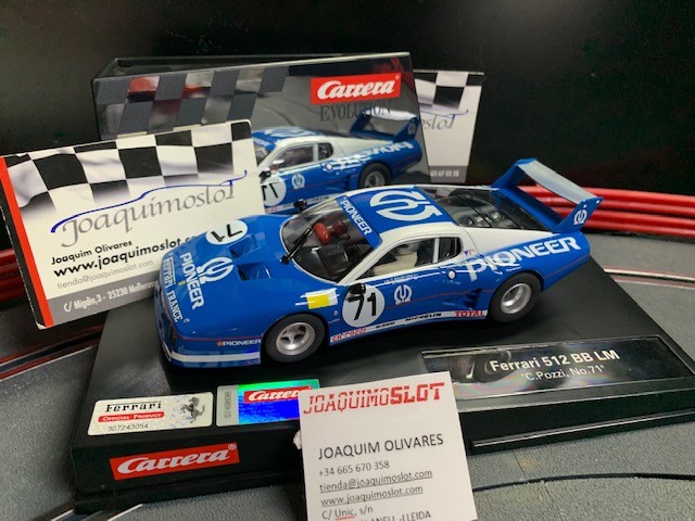 carrera evolution 27726 ferrari 512 bb lm "c.pozzi, no.71"