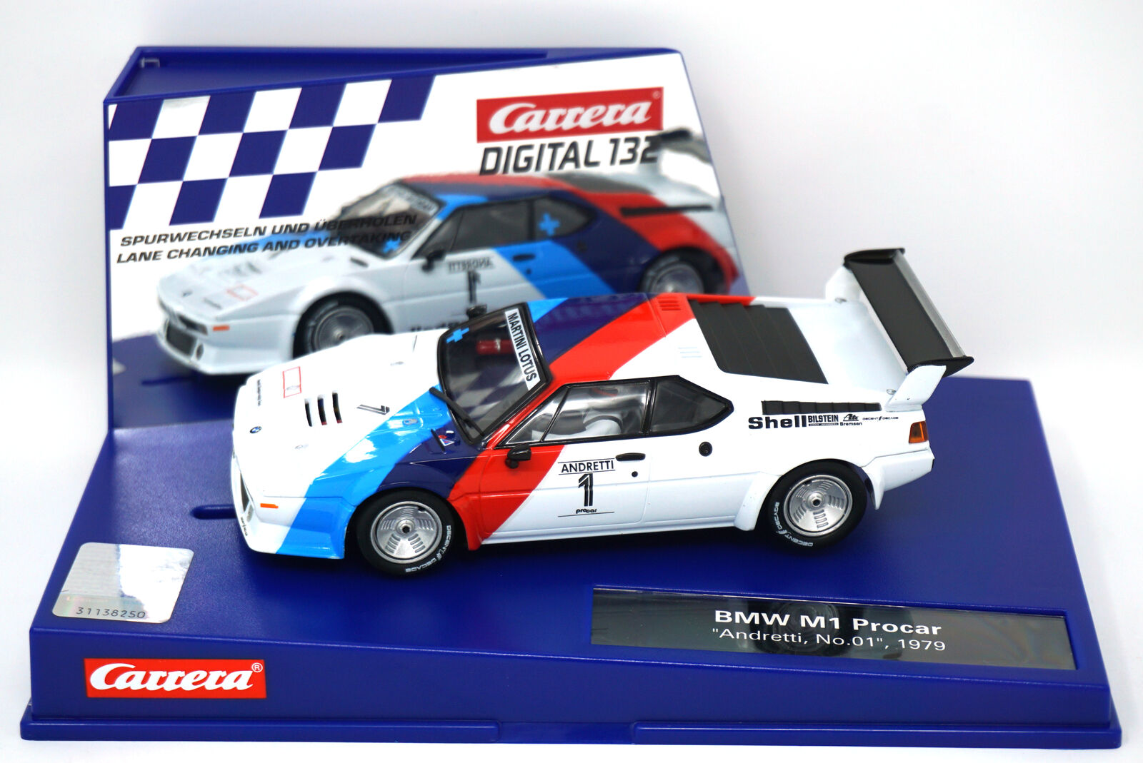 carrera digital 30814 bmw m1 procar "andretti, no. 01"