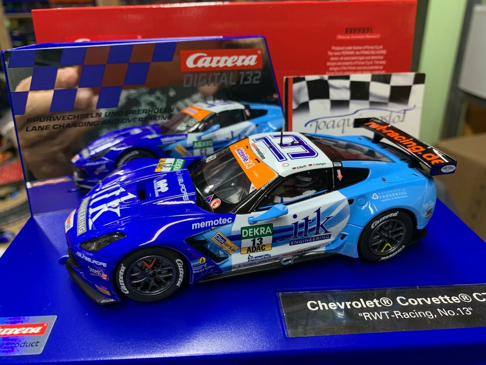 carrera digital 30874 chevrolet corvette c7.r "rwt-racing n
