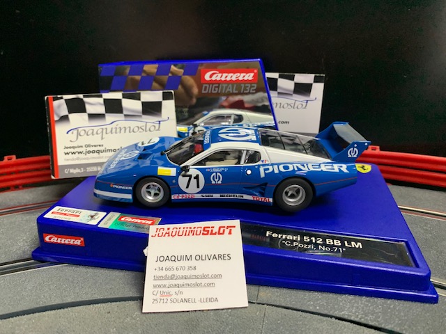 carrera digital 132 31057 ferrari 512 bb lm "c.pozzi, no.71"