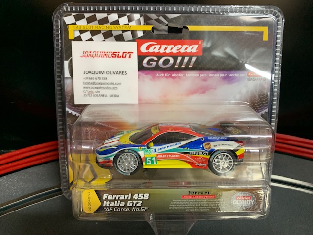 carrera go!!! 64053 ferrari 458 italia gt2 "af corse, no.51