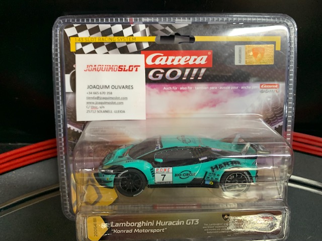 carrera go!!! 64188 lamborghini huracán "konrad motorsport"