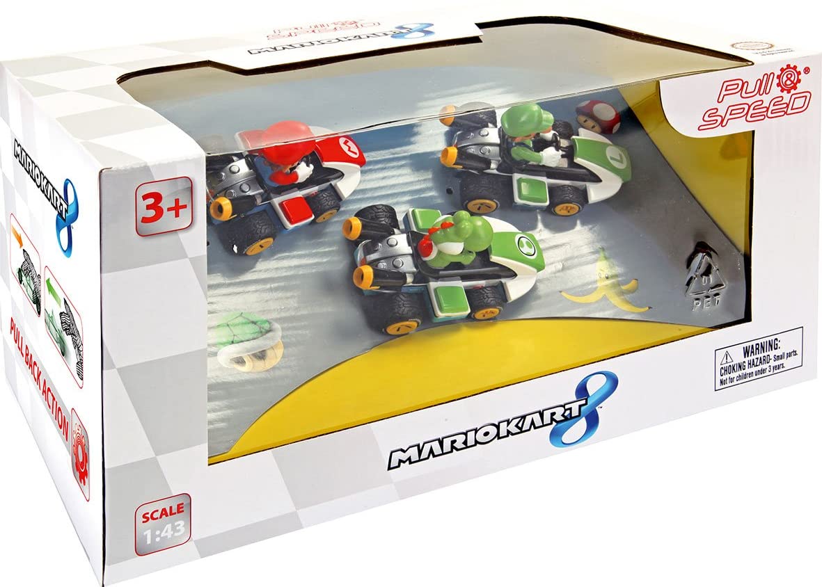 pull&speed 13010 nintendo mario kart 3 coches escala 1/43