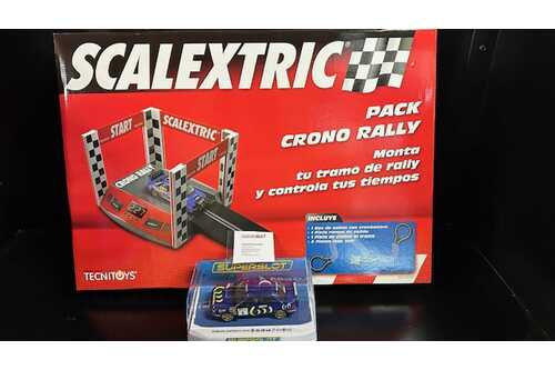 scalextric 8863a pack crono rally+ subaru superslot