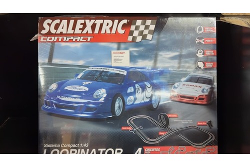 scalextric compact c10163x500 circuito loopinator
