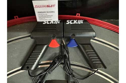 scalextric compact 2 mandos standar con clavija