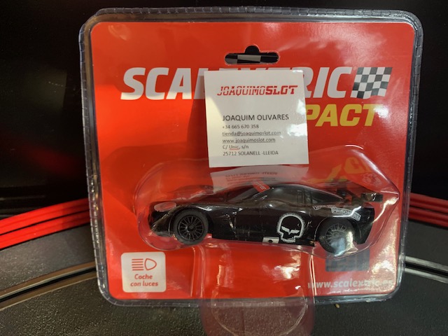 scalextric compact c10416s300 chevrolet corvette c6r black