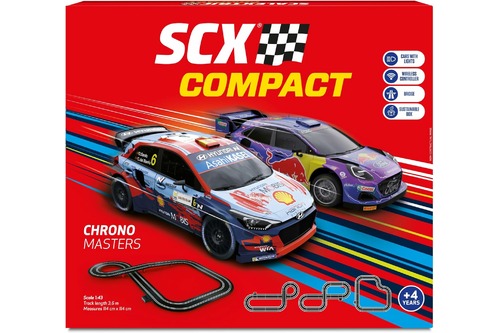 scalextric compact c10467s500 1/43 chrono masters