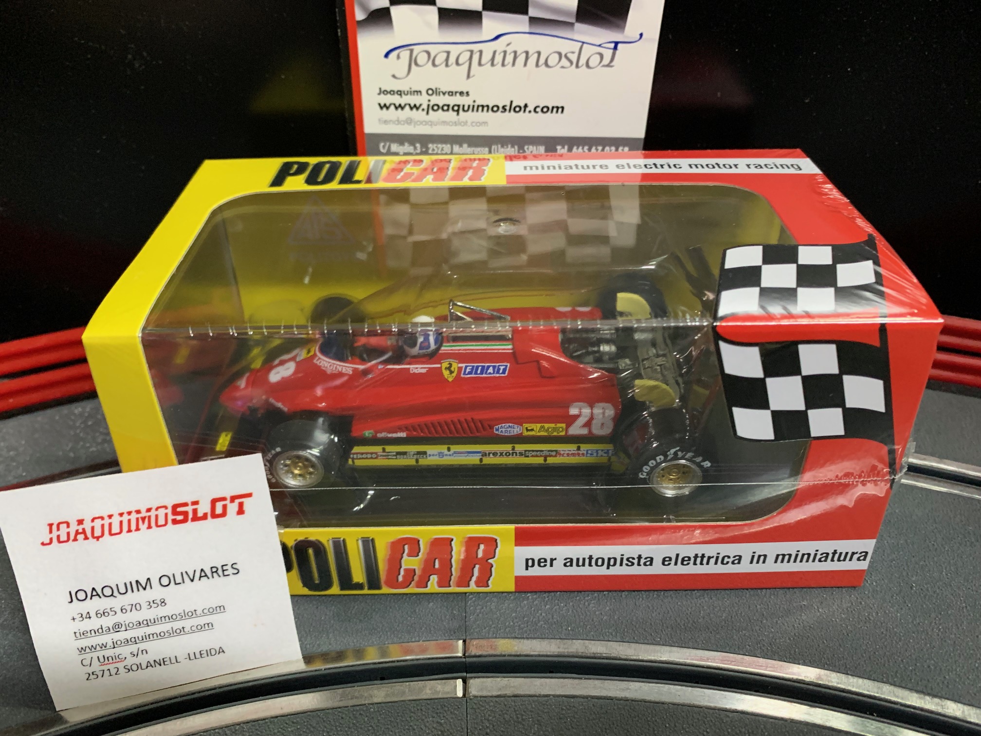 policar car09a ferrari 126 c2 f1 #28 long beach gp 1982