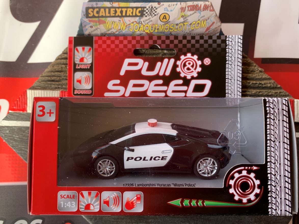pull&speed 17326 lamborghini huracan "miami police" escala 1/43