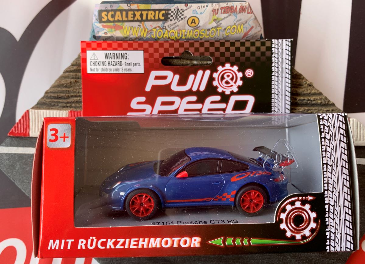 pull&speed 17151 porsche gt3 rs. blau/blue escala 1/43