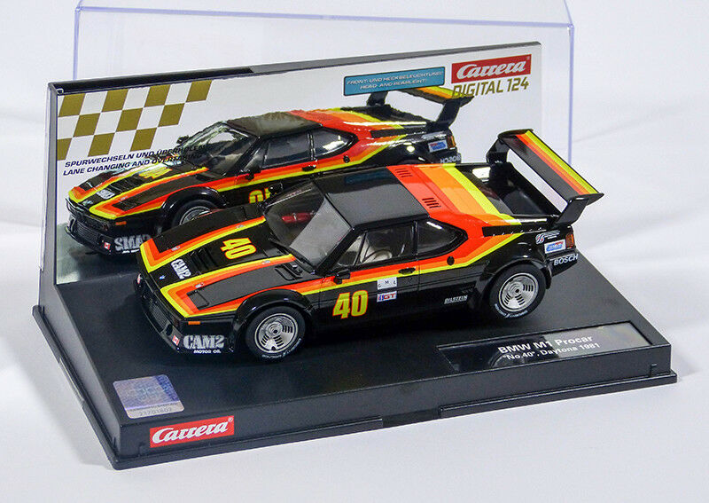carrera digital 124 23833 bmw m1 procar " no.40 ", daytona 1981