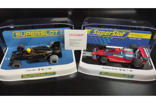 superslot f1b lotus 98t 1986 detroit gp & braham bt46 italian gp