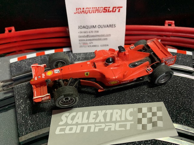 scalextric compact f1 ferrari #6 exclusivo circuito 1/43