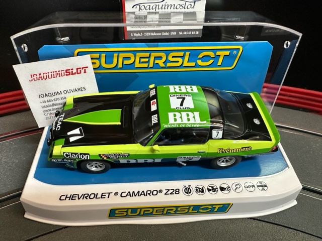 superslot h4358 chevrolet camaro z28 spa 24hrs 1981