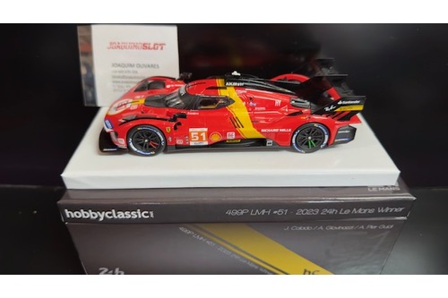 hobbyclassic hcp-230 ferrari 499p 2023 le mans winner