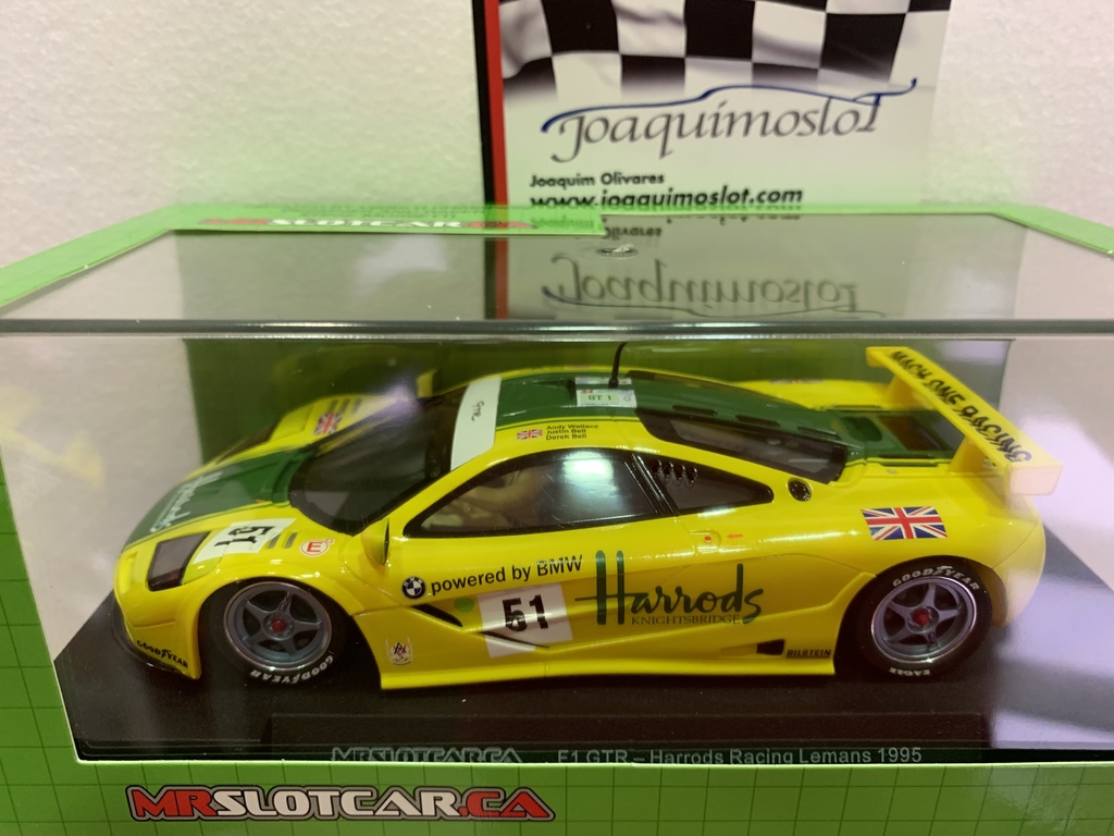 mrslotcar mclaren f1 gtr harrods livery lemans