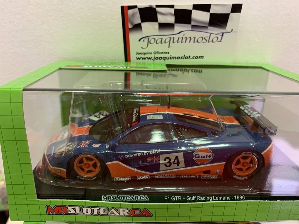 mrslotcar mclaren f1 gtr gulf #34 le mans 1996