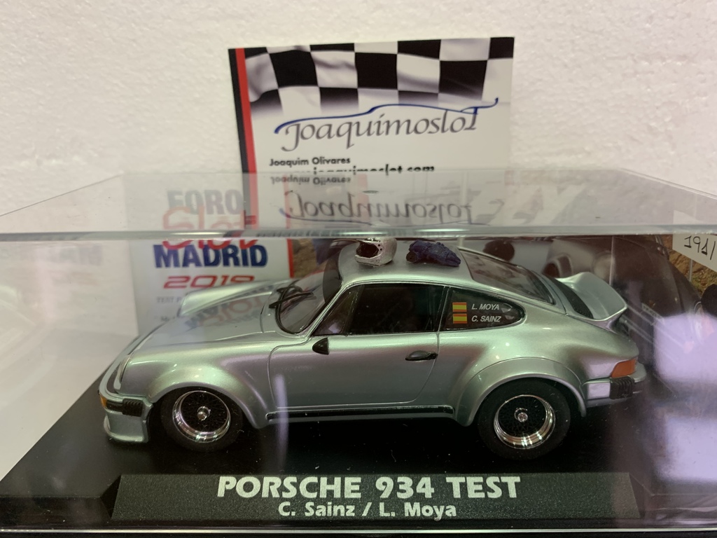 slotwing porsche 934 test c.sainz/l.moya foroslot madrid 2019