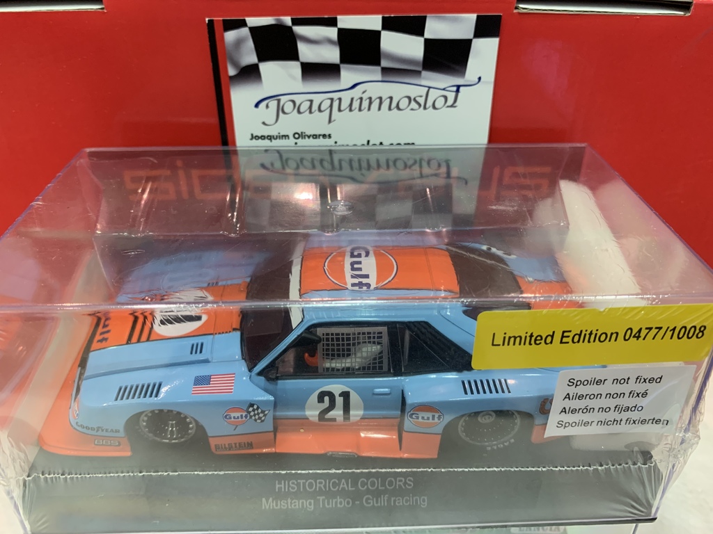 sideways ford mustang turbo gulf livery limited edition #21
