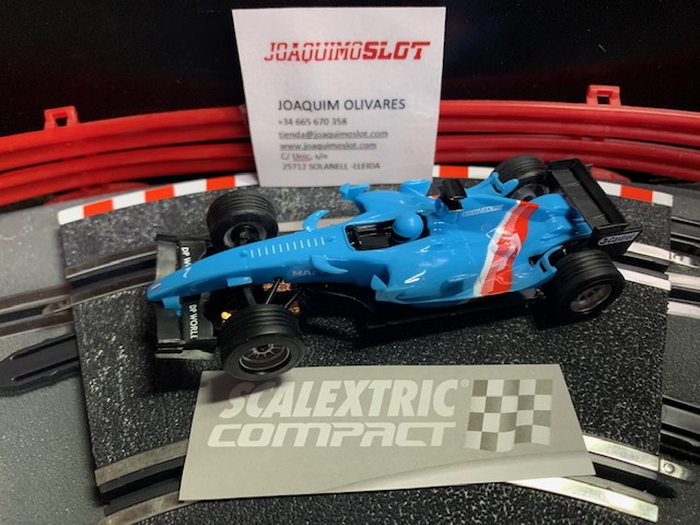 scalextric compact c10375s300 sin formula f-blue