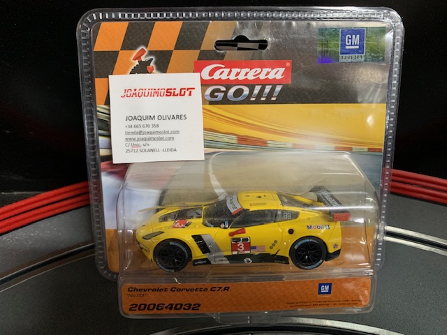 carrera go!!! 64032 chevrolet corvette c7.r "no.3"