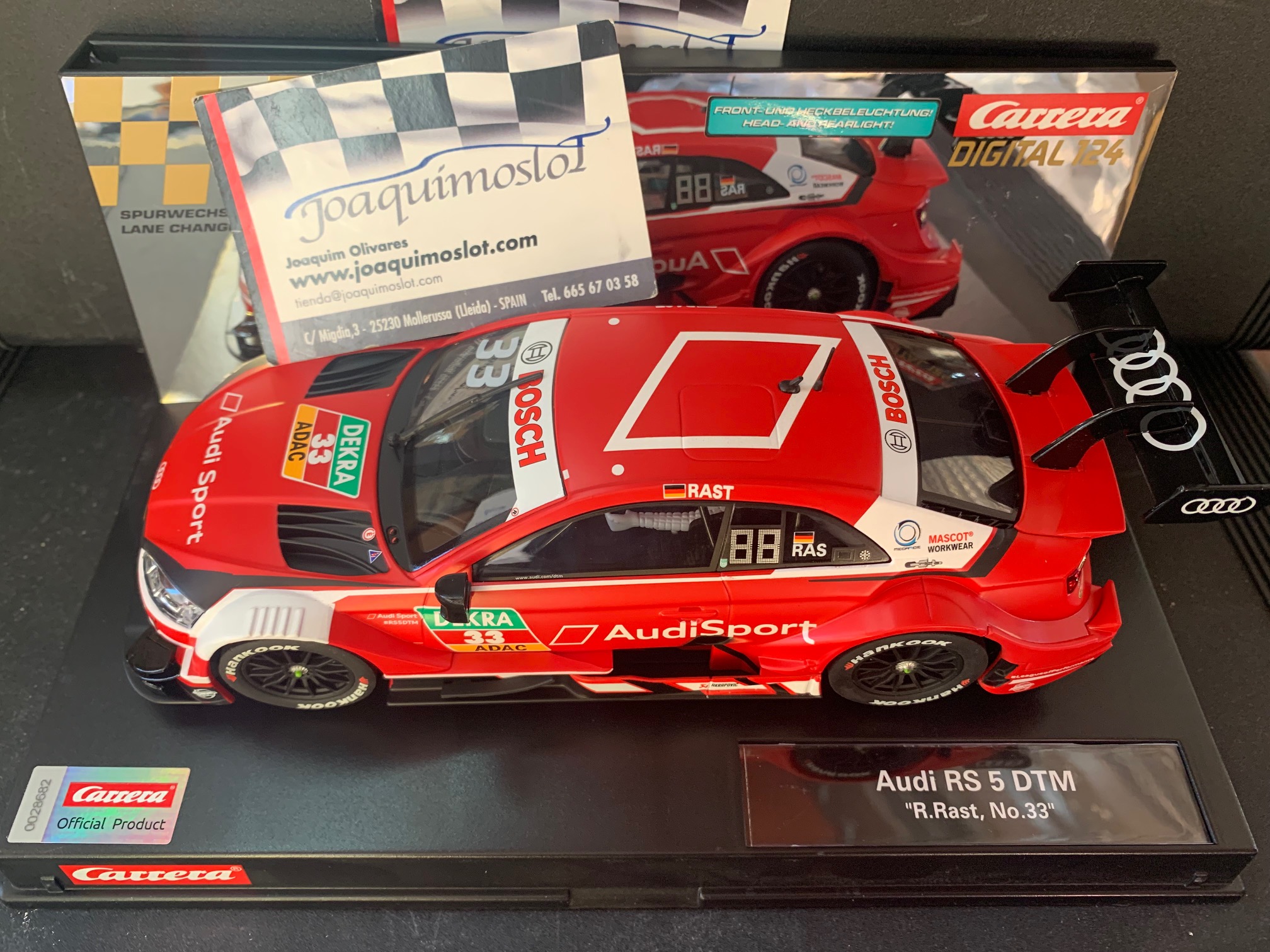 carrera digital 124 23883 audi rs 5 dtm "r.rast, no.33", 2018