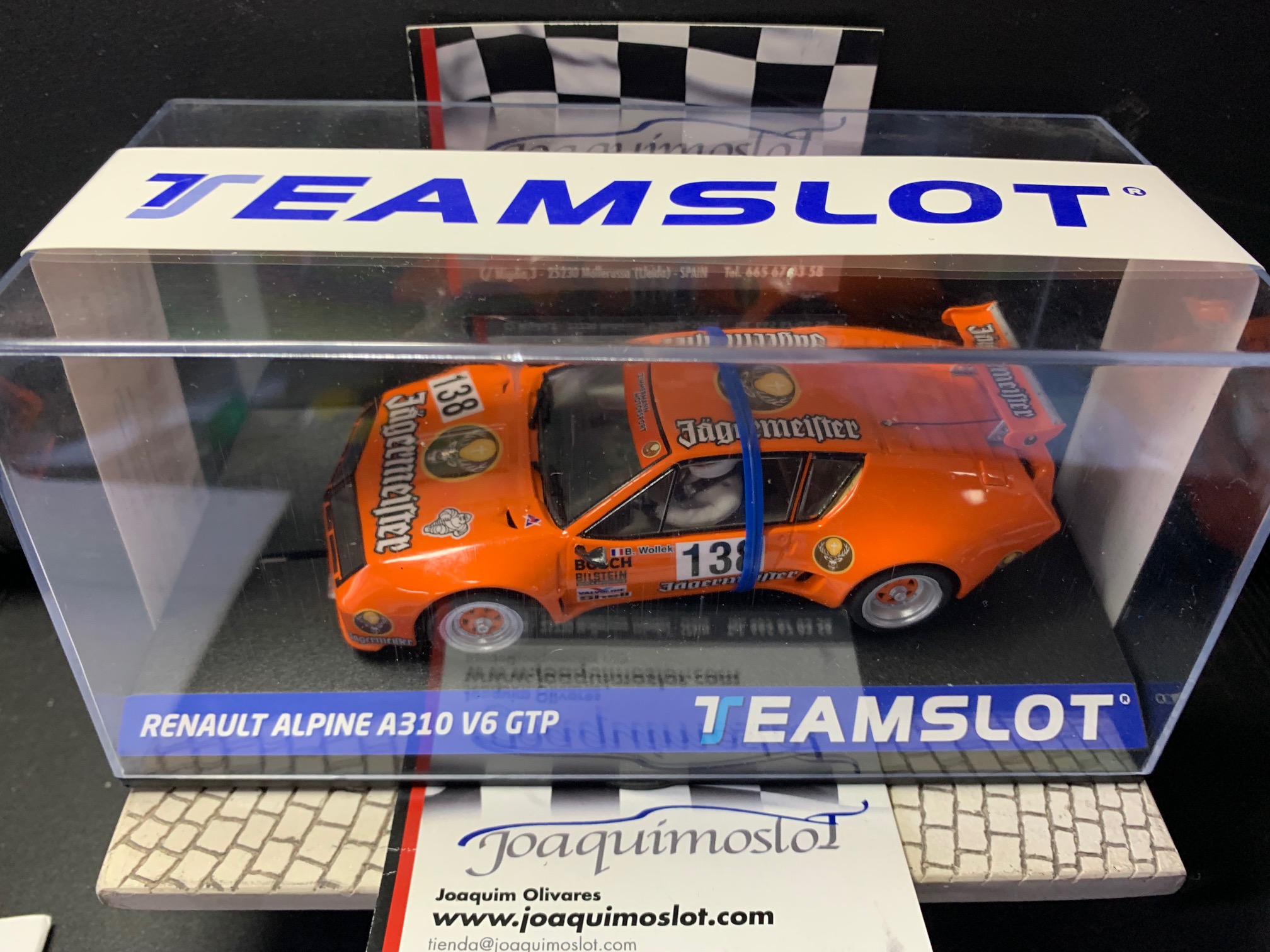 teamslot 12803 renault alpine a310 v6 gtp "b. wollek"