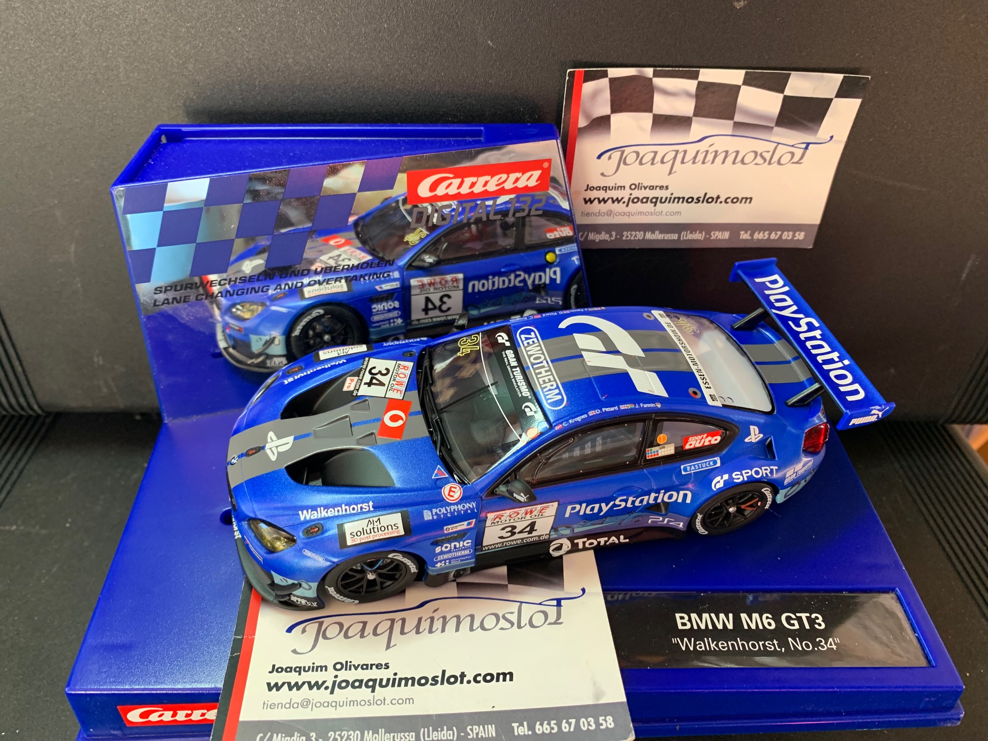 carrera digital 132 30984 bmw m6 gt3 "walkenhorst, no.34"