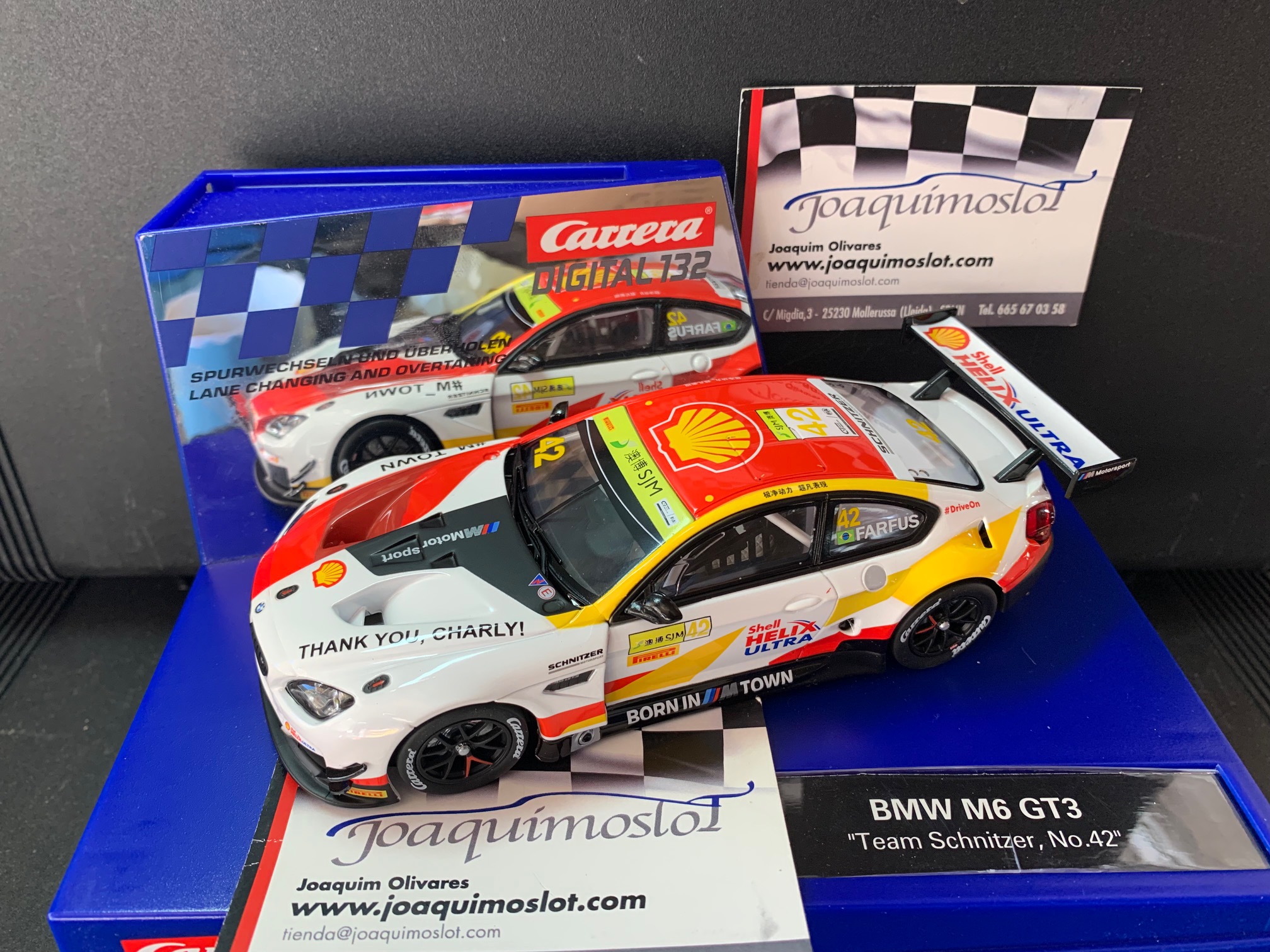 carrera digital 132 30967 bmw m6 gt3 "team schnitzer, no.42"